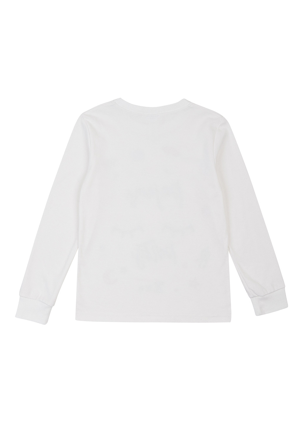 Белый демисезонный кэжуал лонгслив Garnamama с рисунком