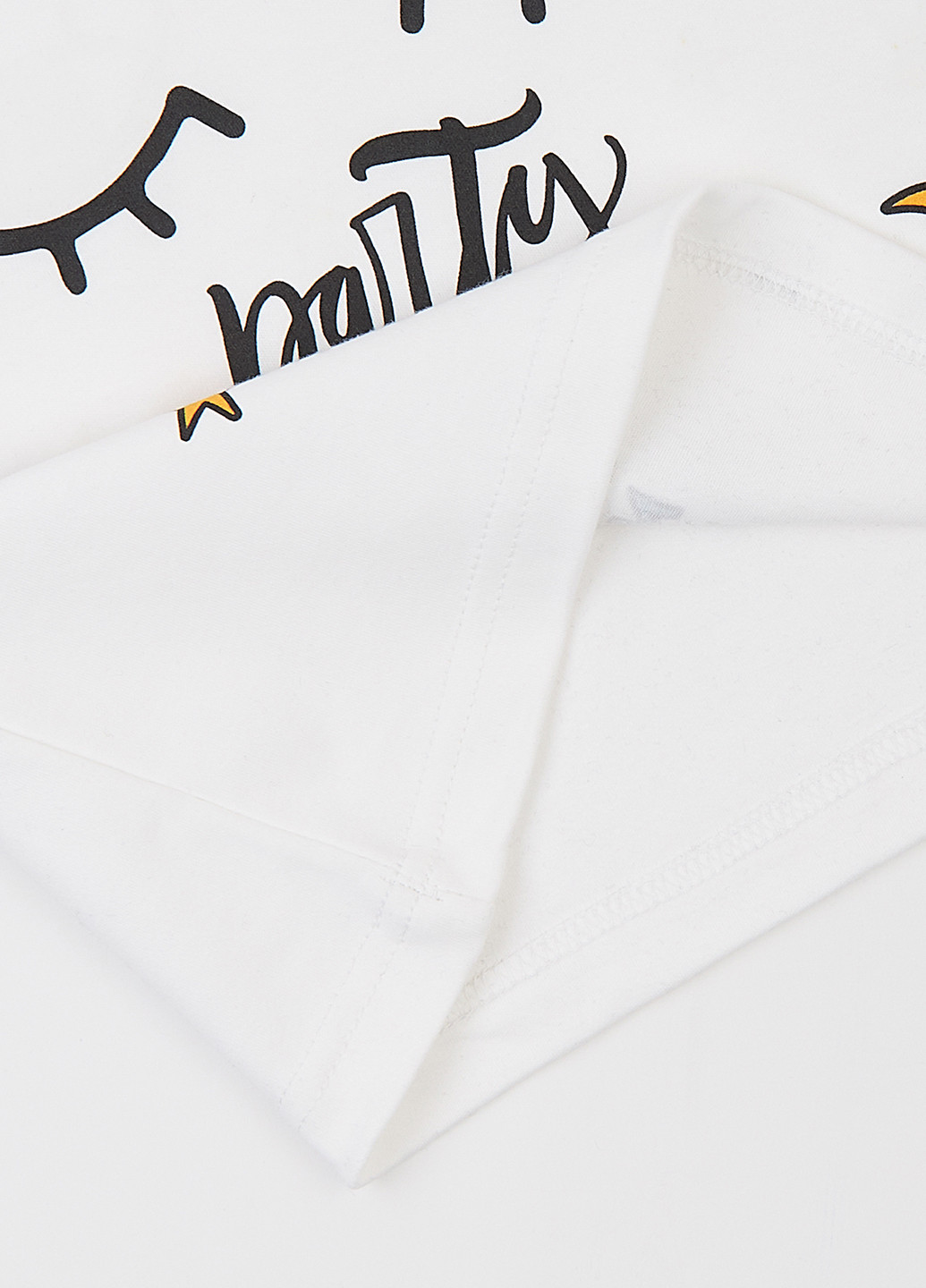 Белый демисезонный кэжуал лонгслив Garnamama с рисунком