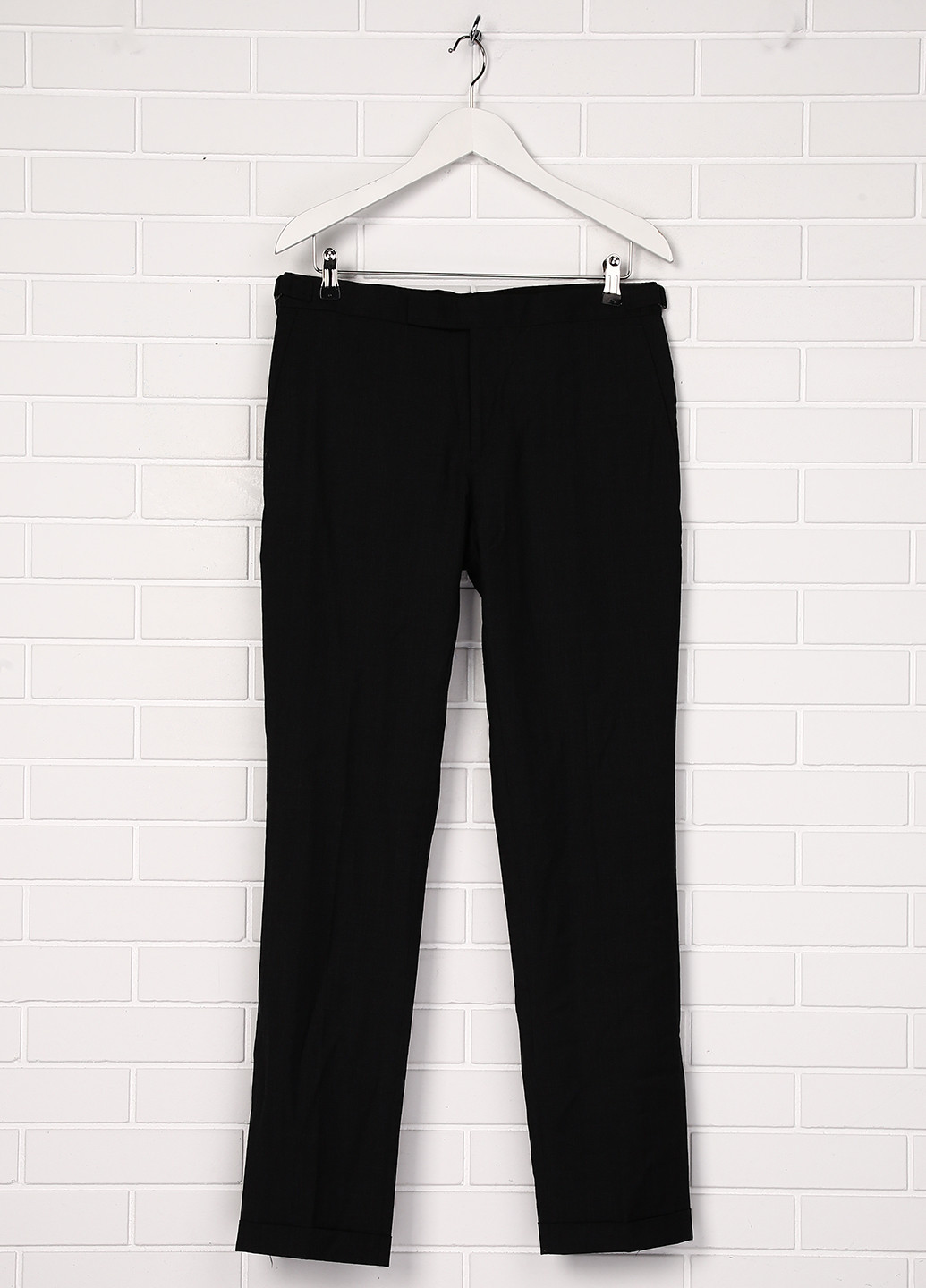 Темно-серые классические демисезонные со средней талией брюки Ralph Lauren