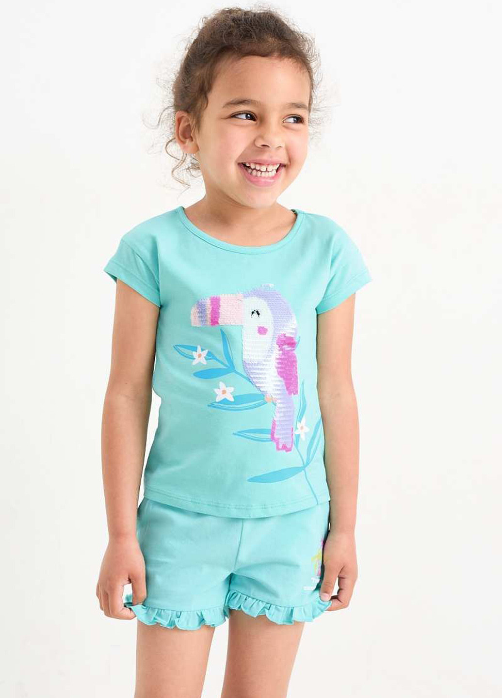 Бирюзовая летняя футболка C&A