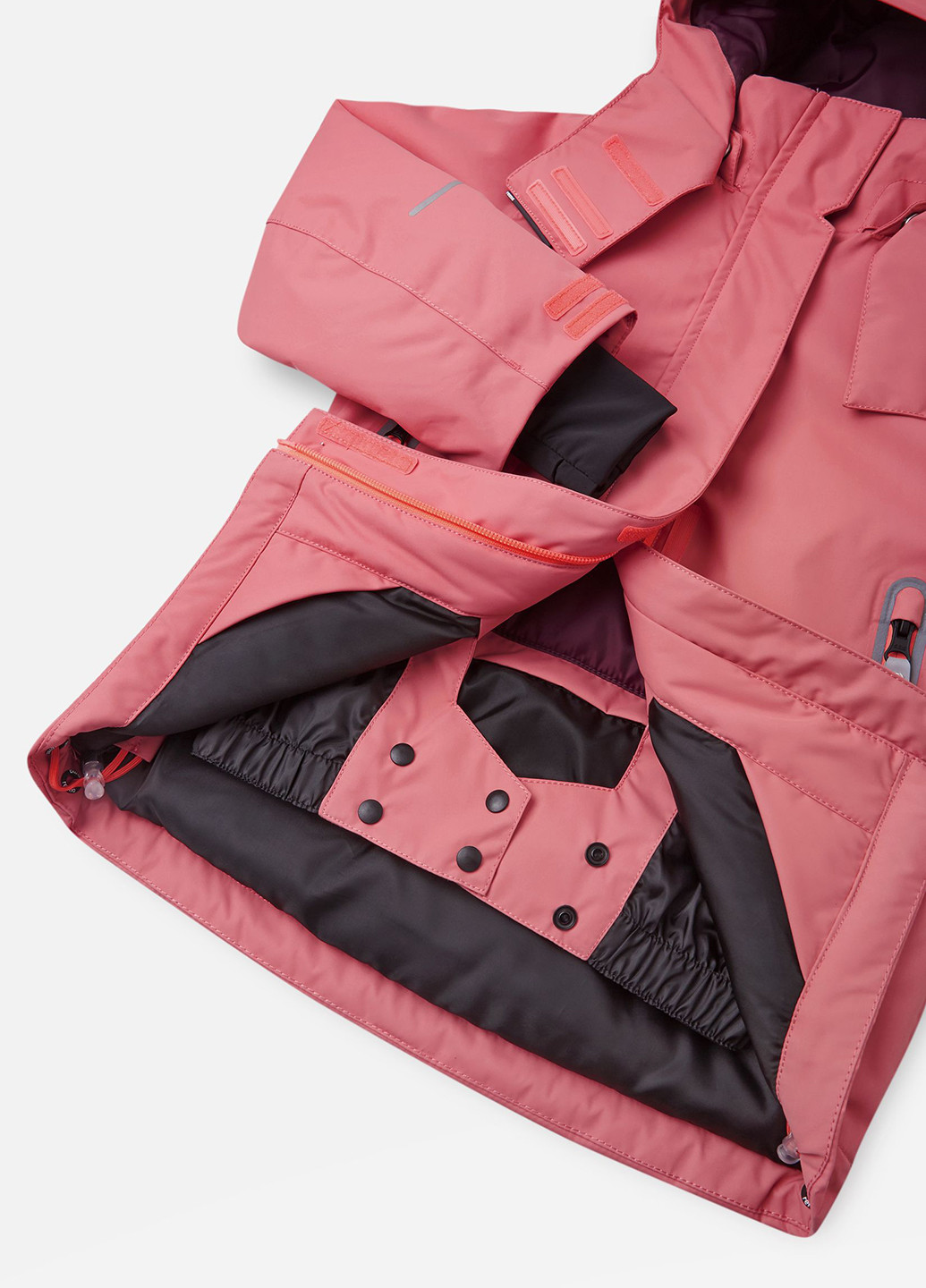 Коралловая зимняя куртка лыжная Reima