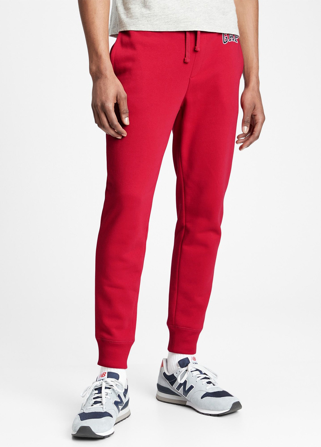 Красные спортивные демисезонные джоггеры брюки Gap
