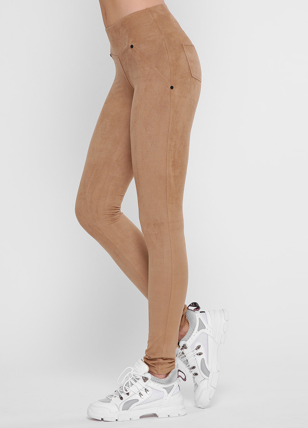 Легінси Art Style Leggings однотонні бежеві кежуали