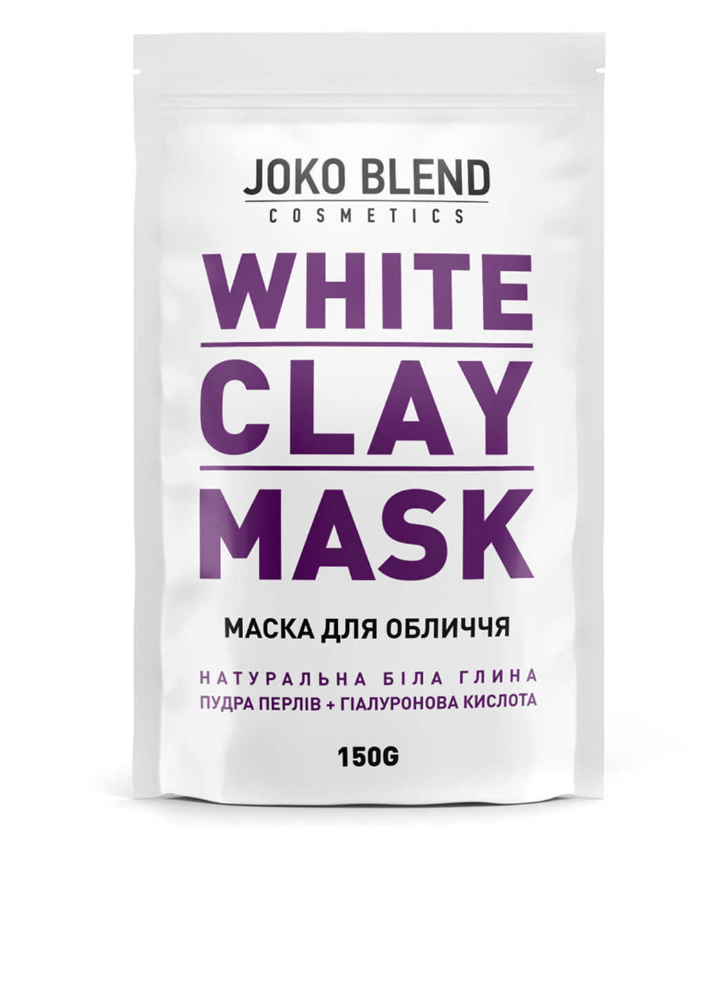 Маска для обличчя з білою глиною, 150 г Joko Blend Cosmetics (80687947)