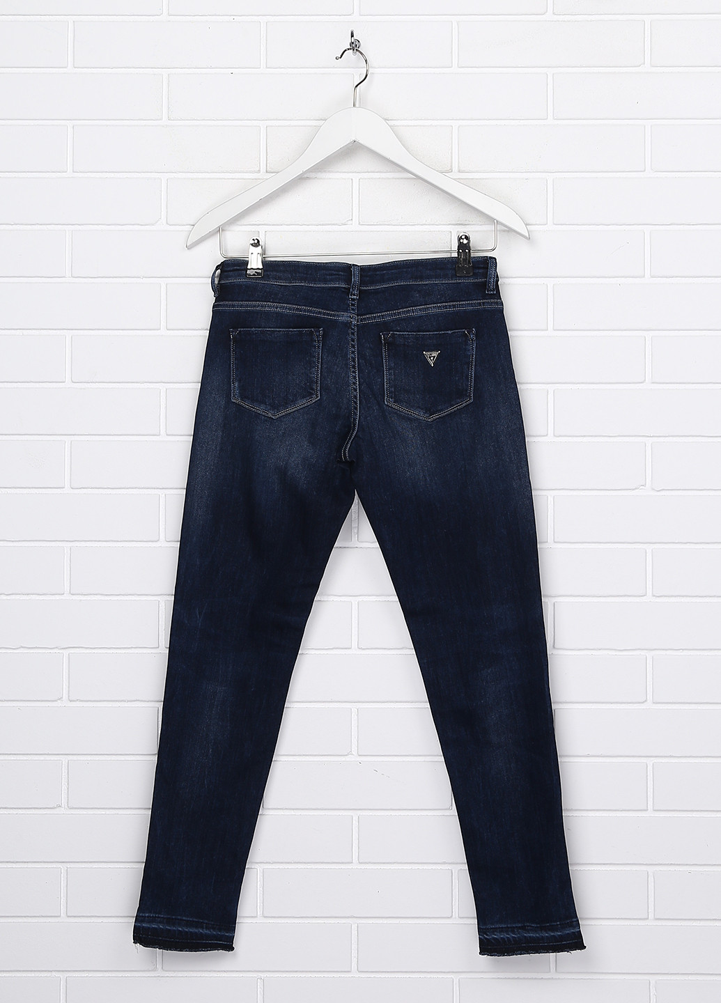 Темно-синие демисезонные прямые джинсы Guess