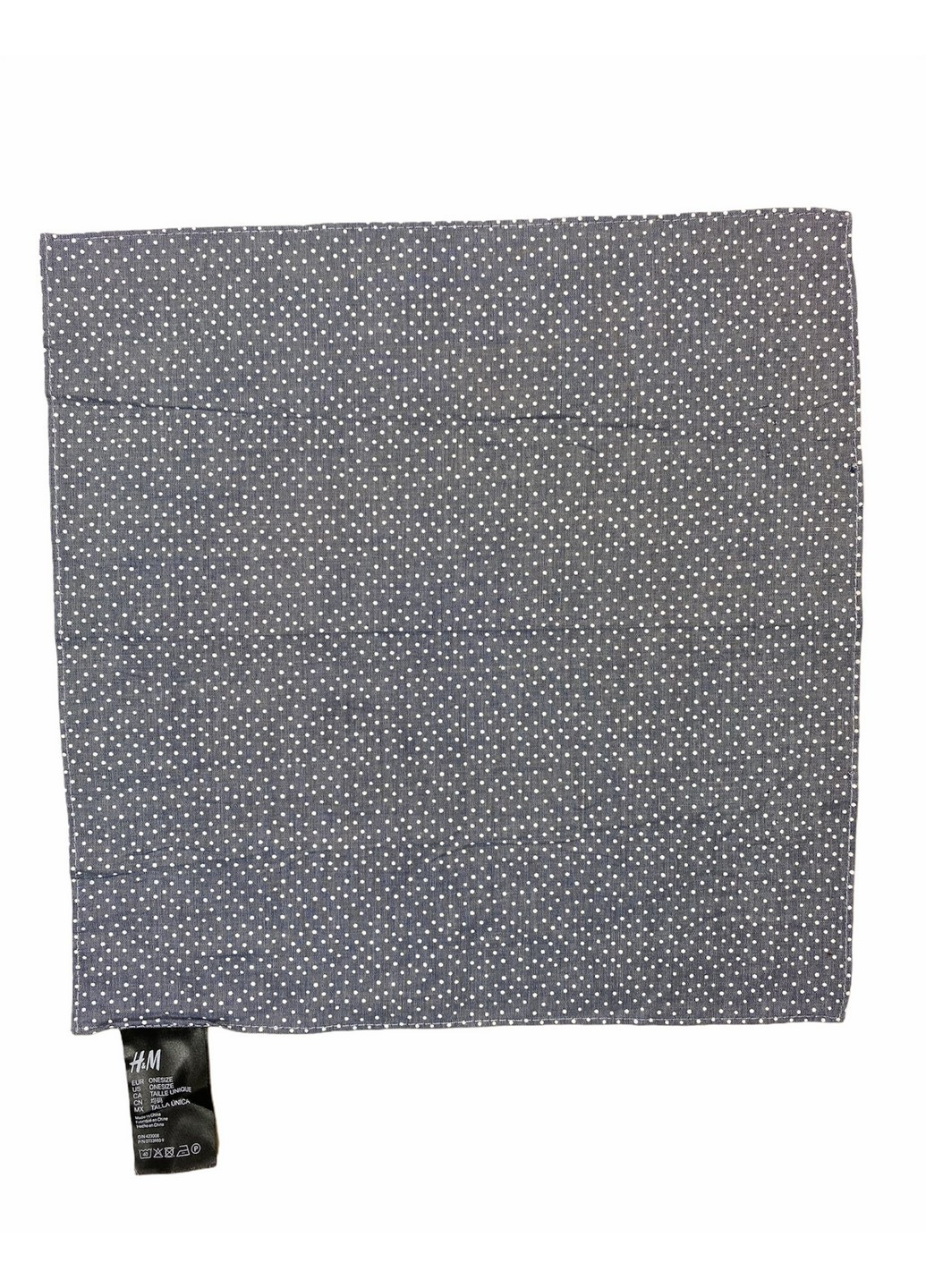 Платок H&M однотонный светло-серый кэжуал
