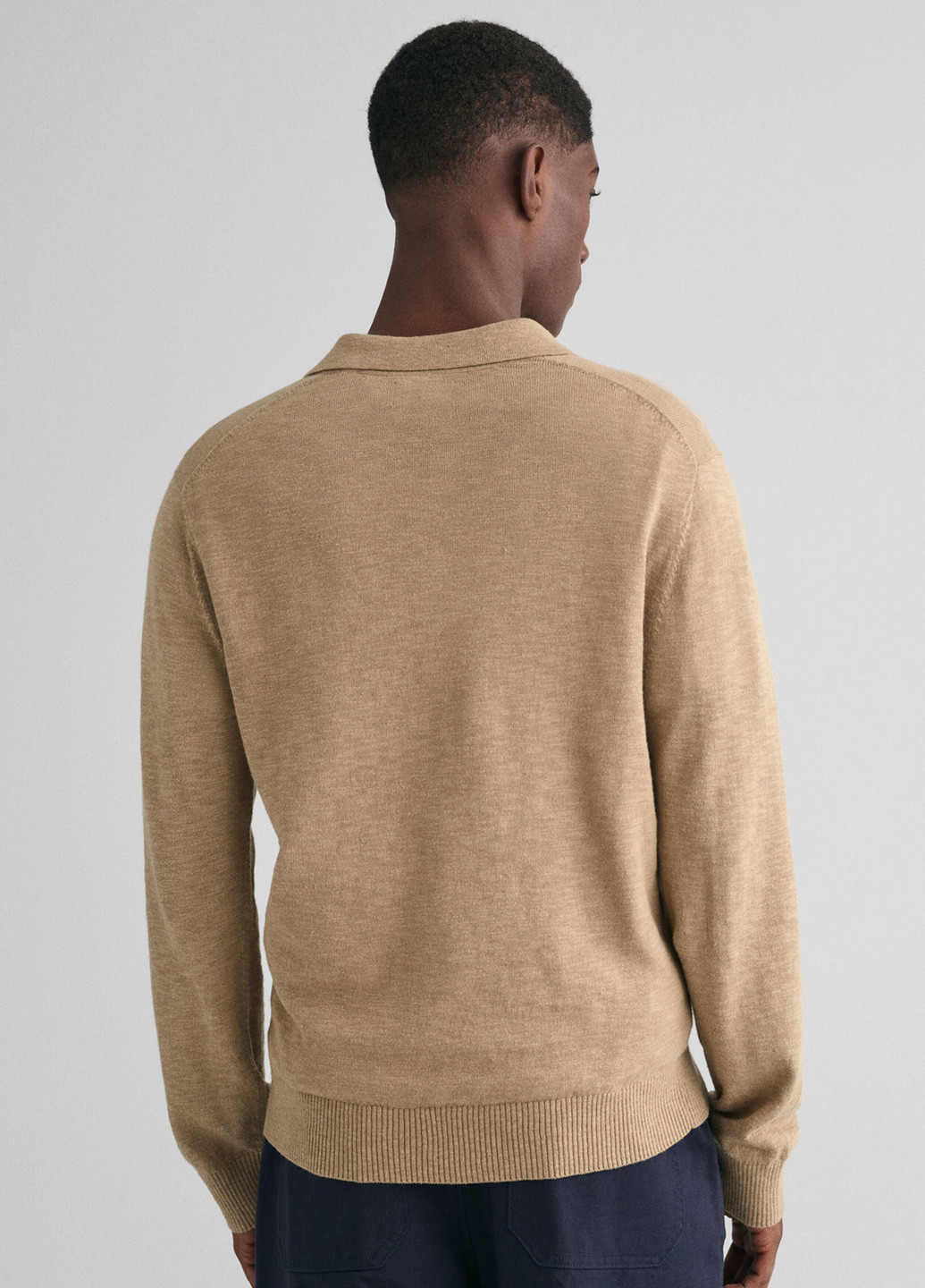 Бежевый демисезонный свитер пуловер Gant