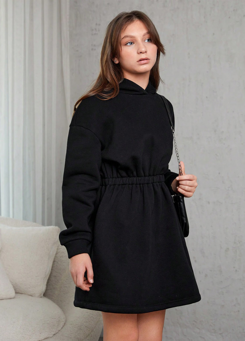 Чорна сукня SHEIN (329841624)