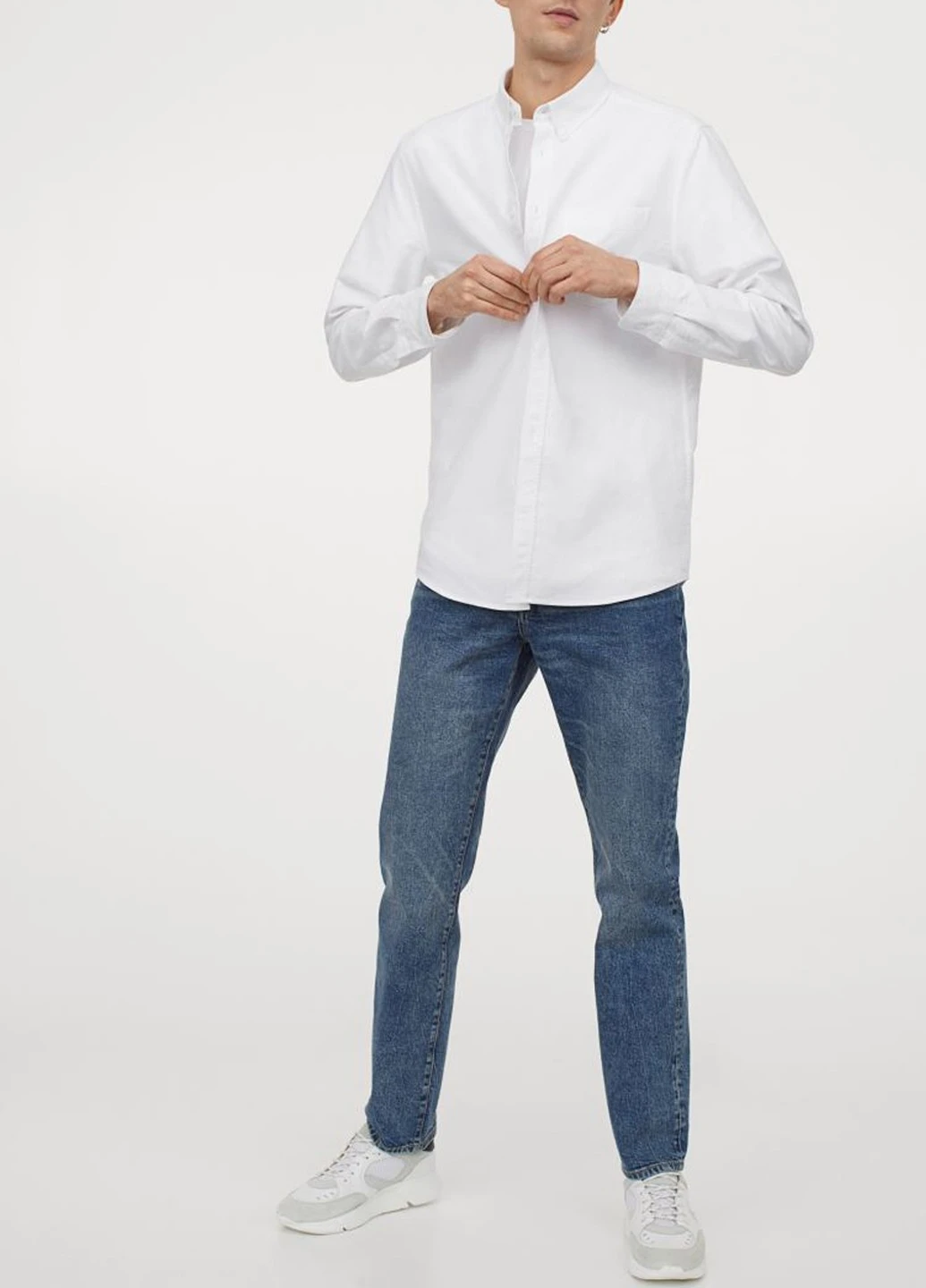 Синие демисезонные джинсы H&M