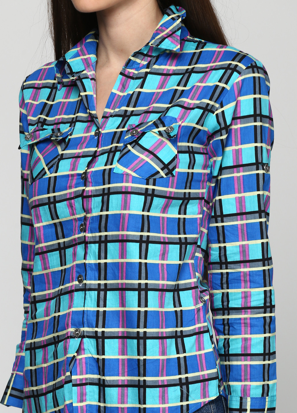 Цветная кэжуал рубашка с геометрическим узором Bangkok Look
