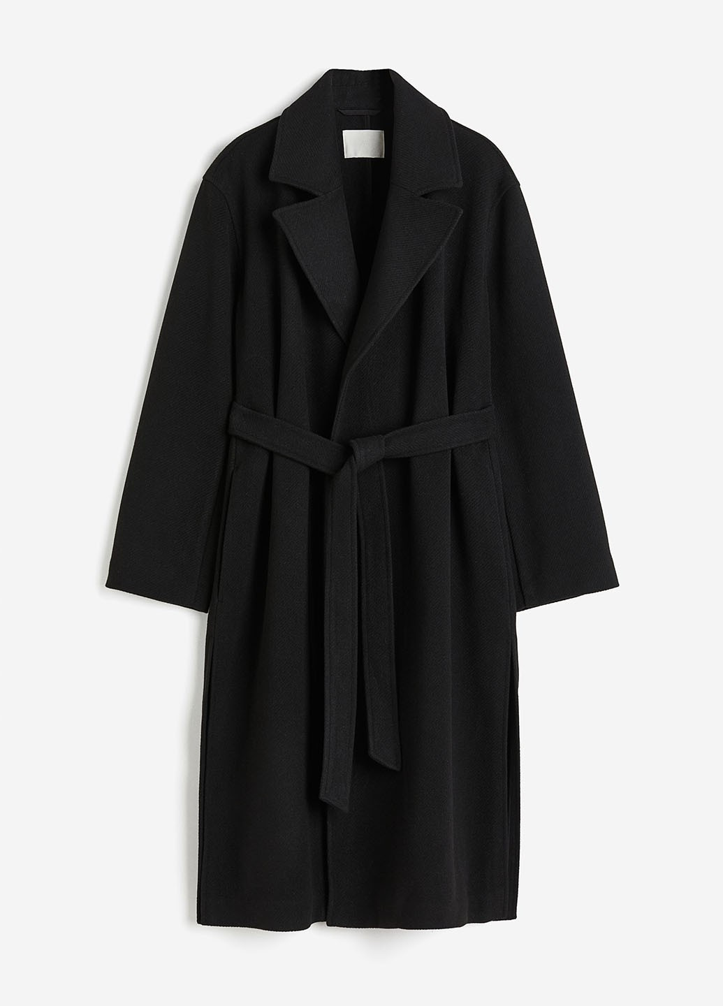 Черное демисезонное Пальто однобортное H&M