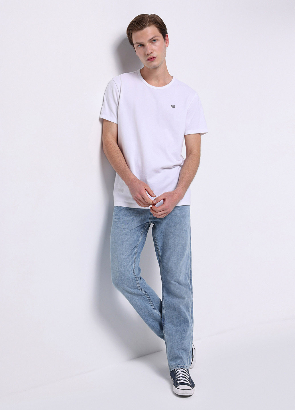 Голубые демисезонные джоггеры джинсы Colin's