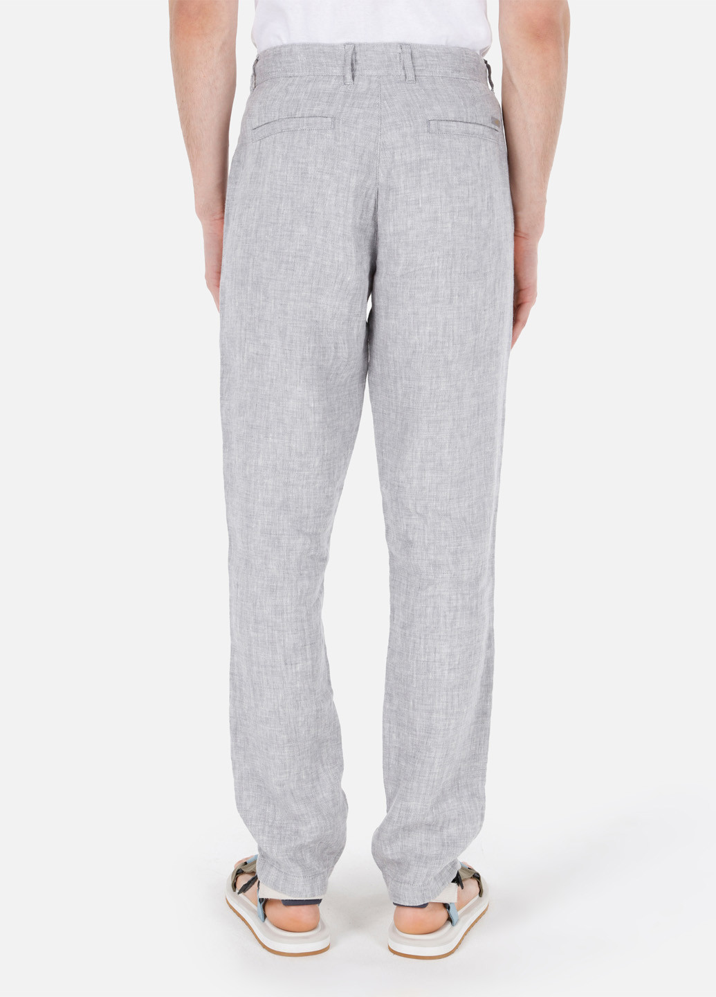 Светло-серые кэжуал летние прямые брюки Colin's