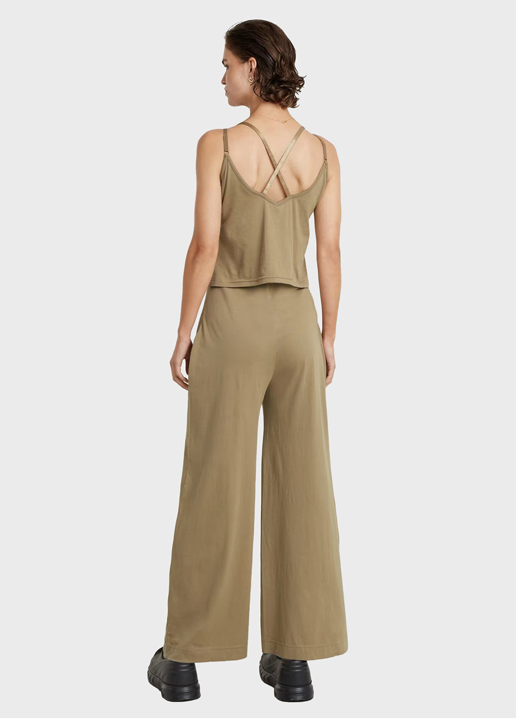 Комбінезон G-Star Raw комбінезон-брюки однотонний пісочний кежуал бавовна, трикотаж