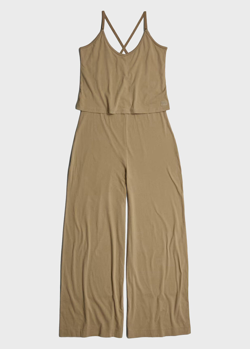 Комбінезон G-Star Raw комбінезон-брюки однотонний пісочний кежуал бавовна, трикотаж