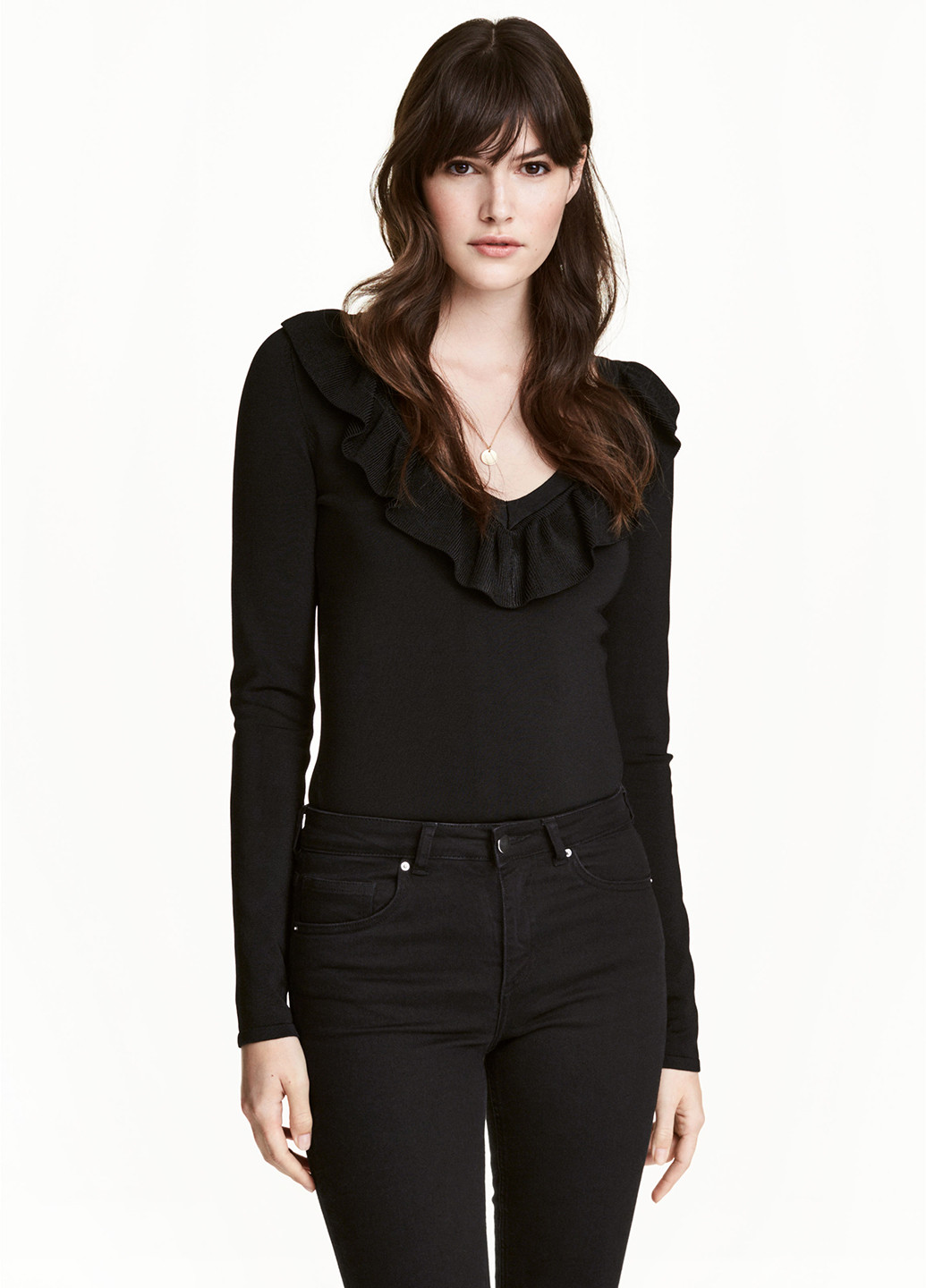 Черный демисезонный пуловер пуловер H&M