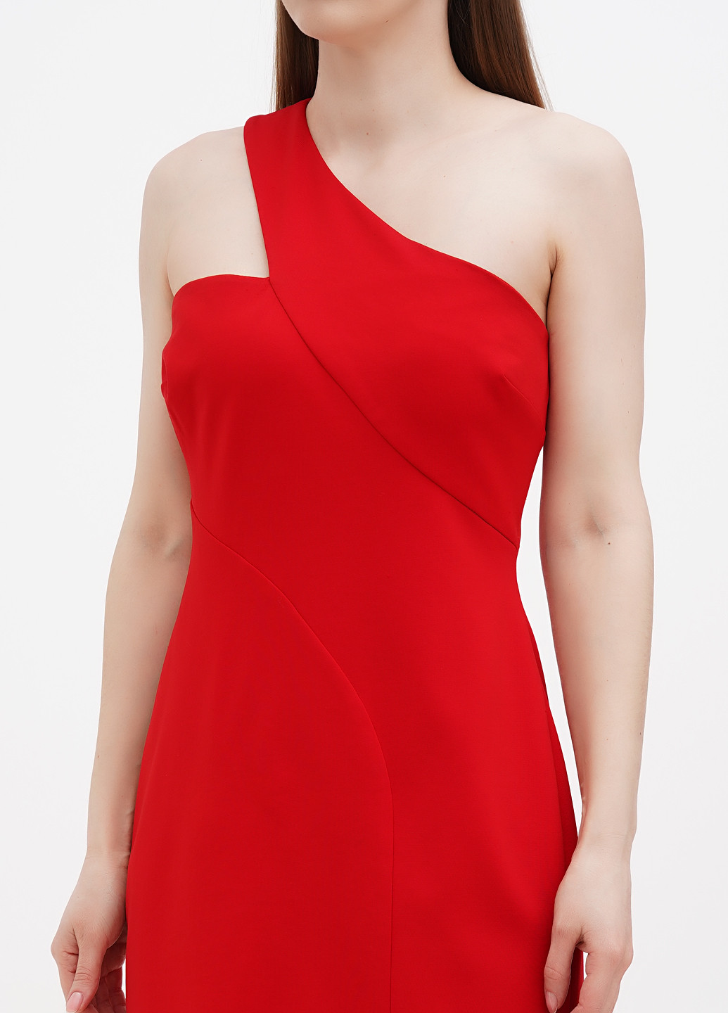 Червона кежуал сукня на одне плече Ralph Lauren однотонна