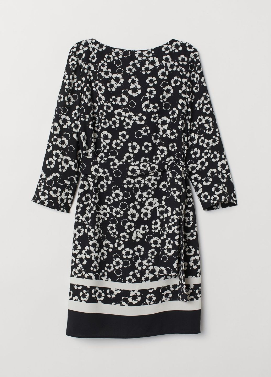 Черное кэжуал платье H&M однотонное