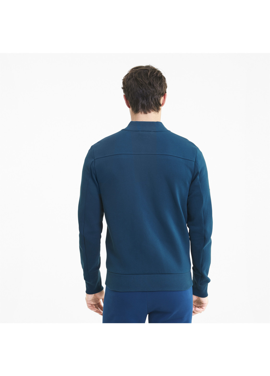 Толстовка Puma Ferrari Style Sweat Jacket синя спортивна