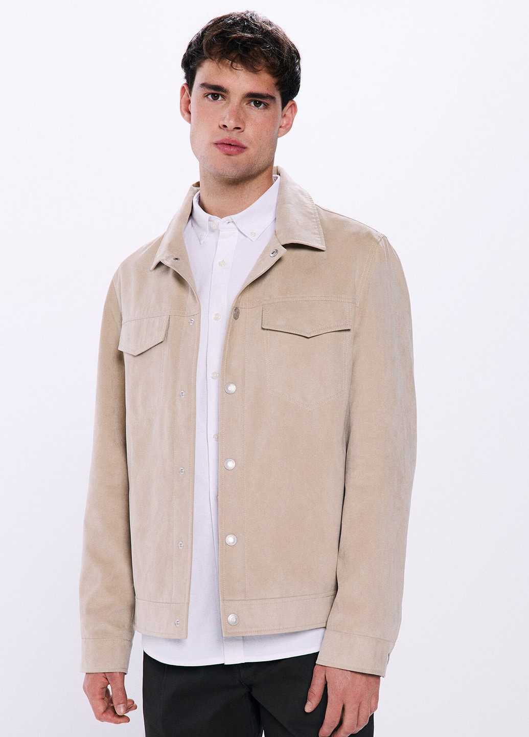 Бежева демісезонна куртка Springfield