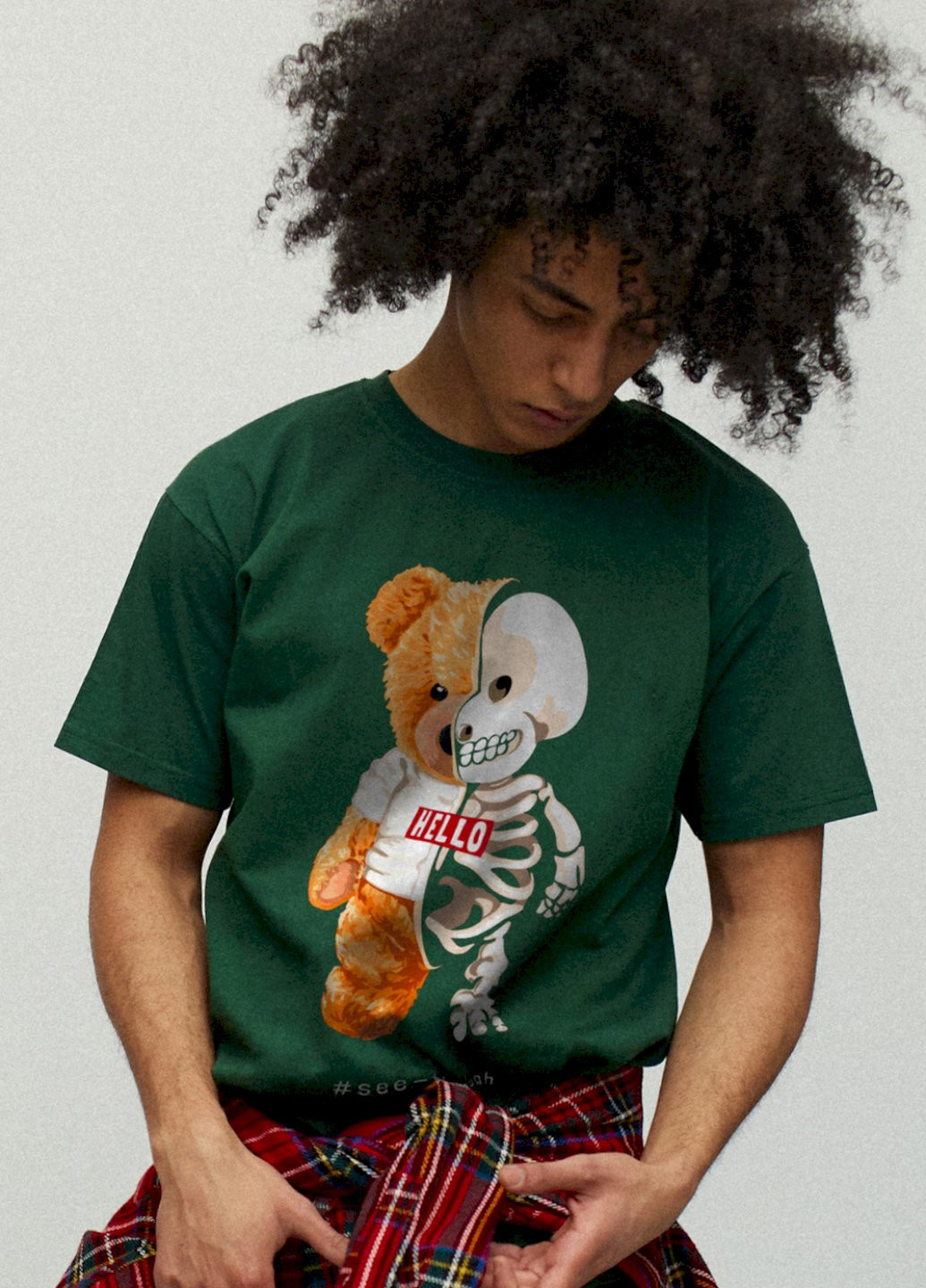 Темно-зелена футболка чоловіча YAPPI