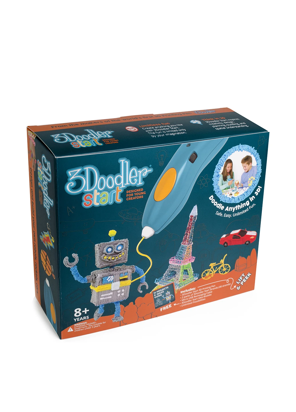 3D-ручка для детского творчества - КРЕАТИВ (48 стержней) 3Doodler Start (83748328)