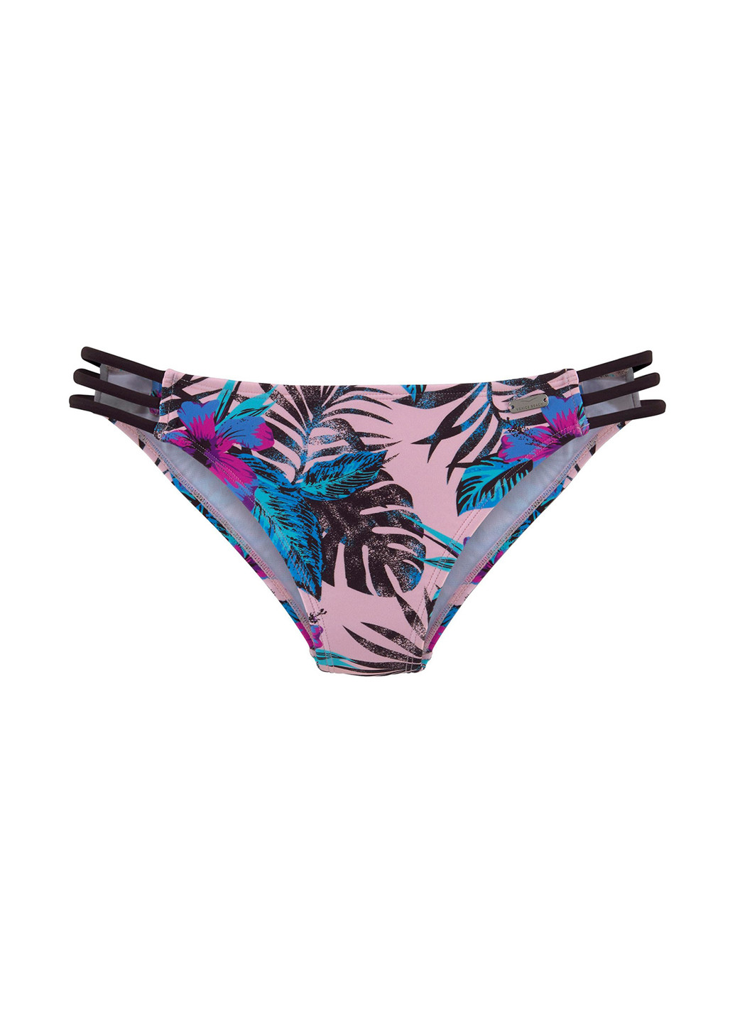 Светло-розовые купальные трусики-плавки с цветочным принтом Venice Beach