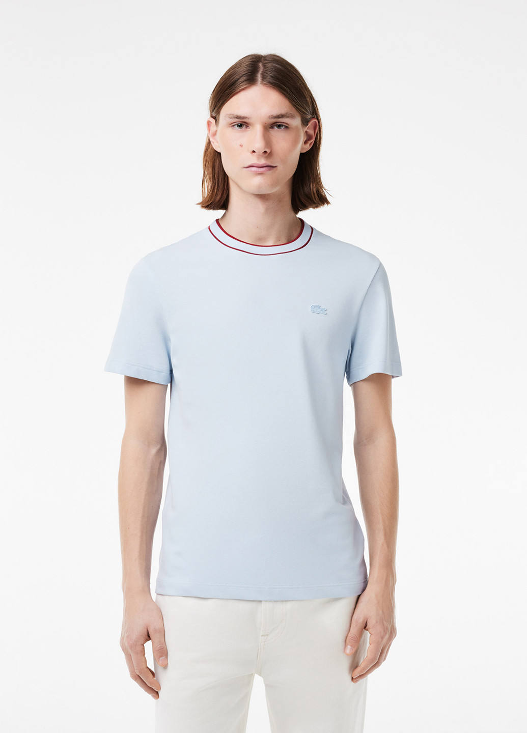 Блакитна футболка Lacoste