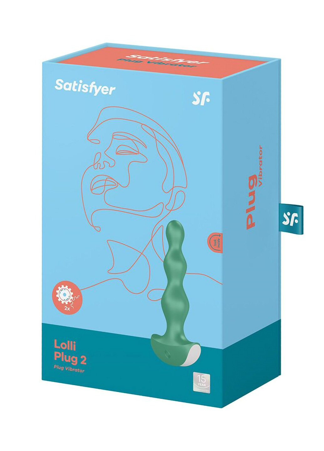 Анальний стимулятор-намистини з двома моторами Lolli-Plug 2 (green) Satisfyer (254151050)