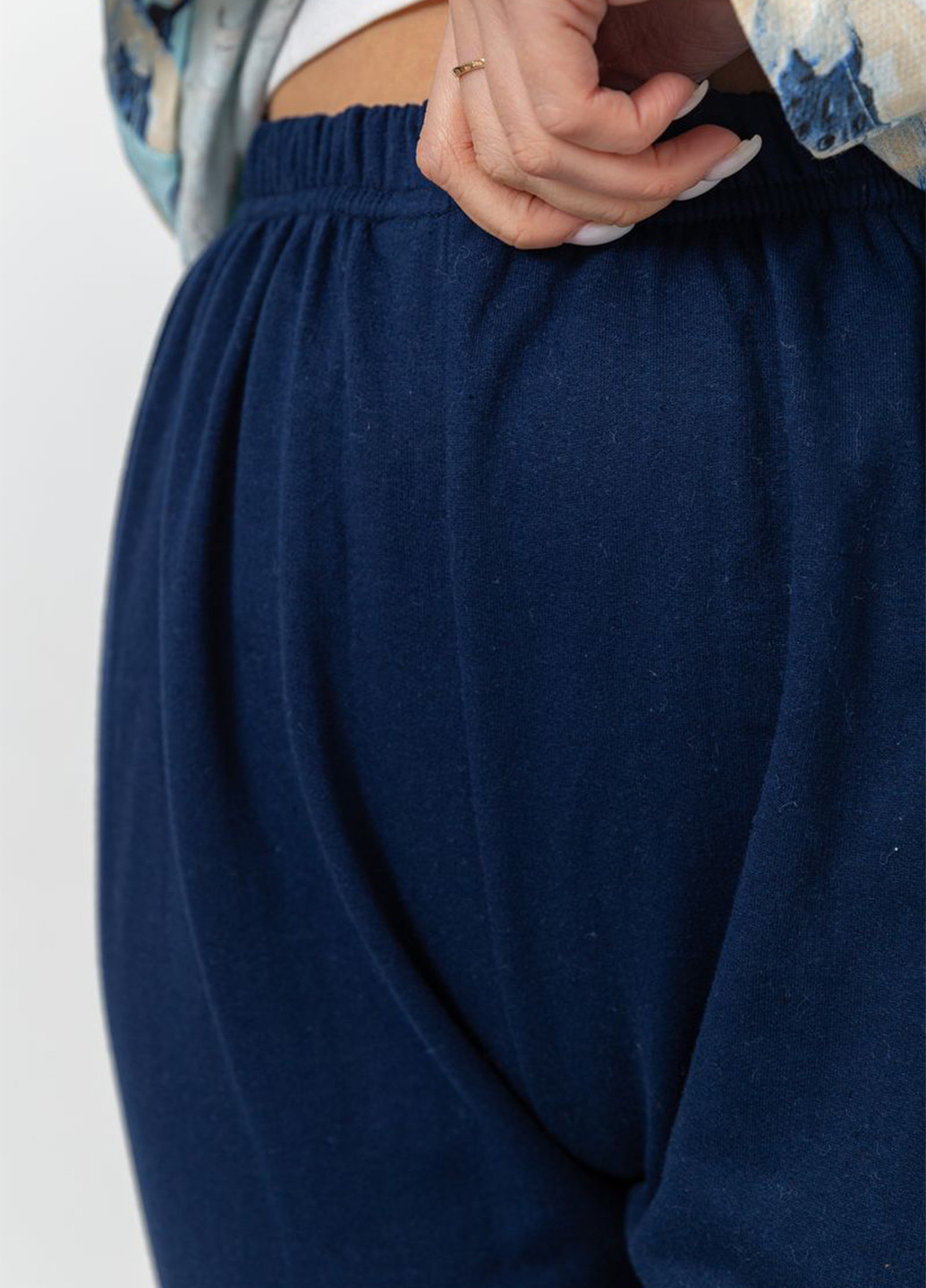Голубая зимняя пижама (лонгслив, брюки) Ager
