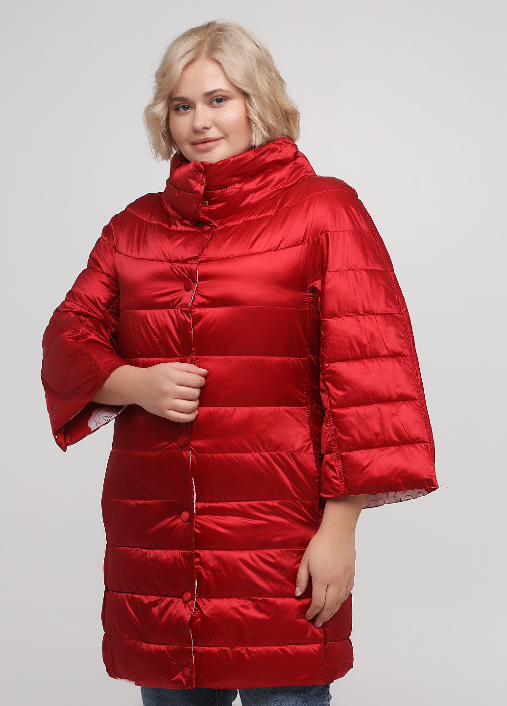 Червона зимня куртка двостороння W Collection
