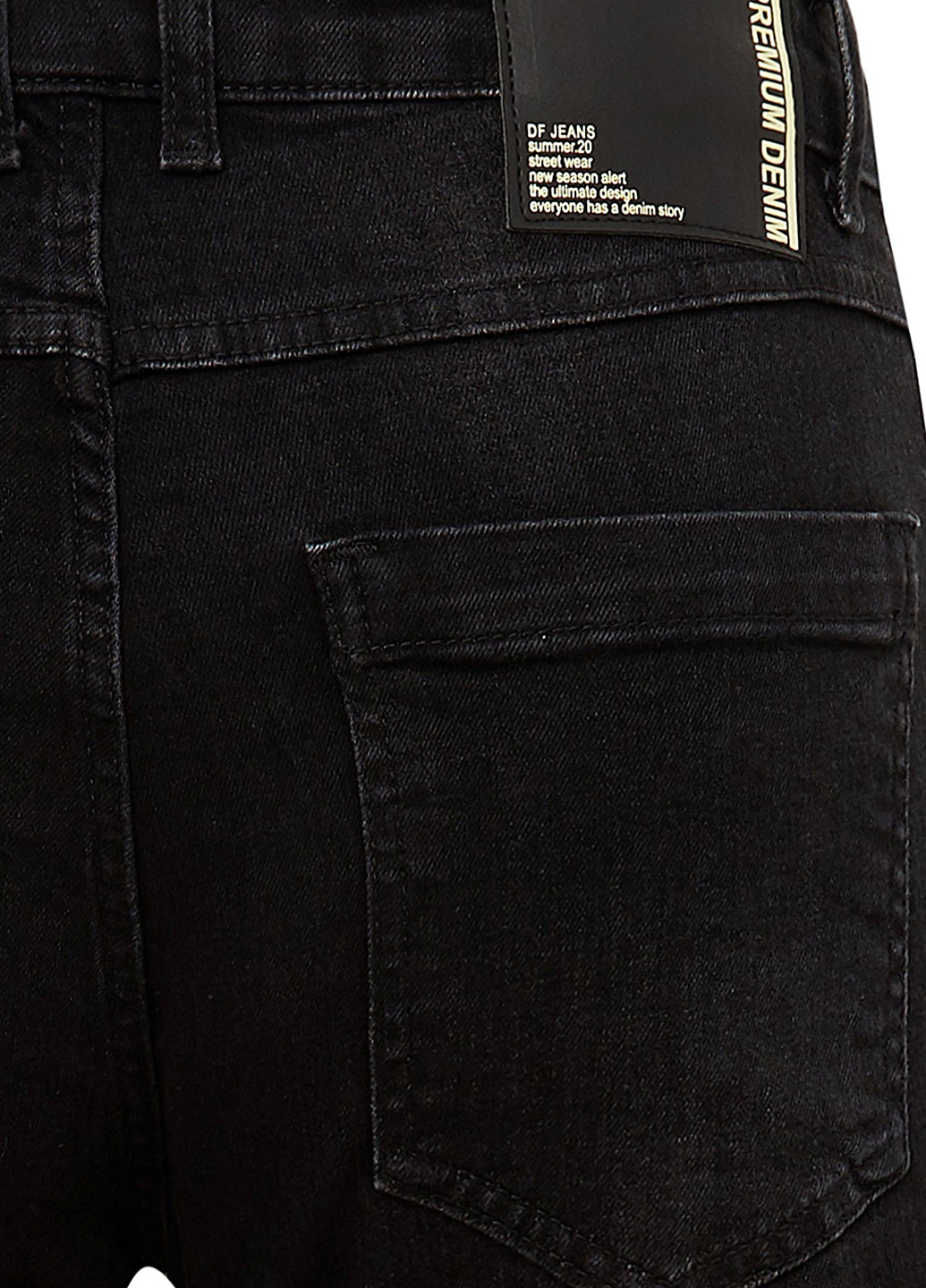 Черные демисезонные скинни джинсы DeFacto