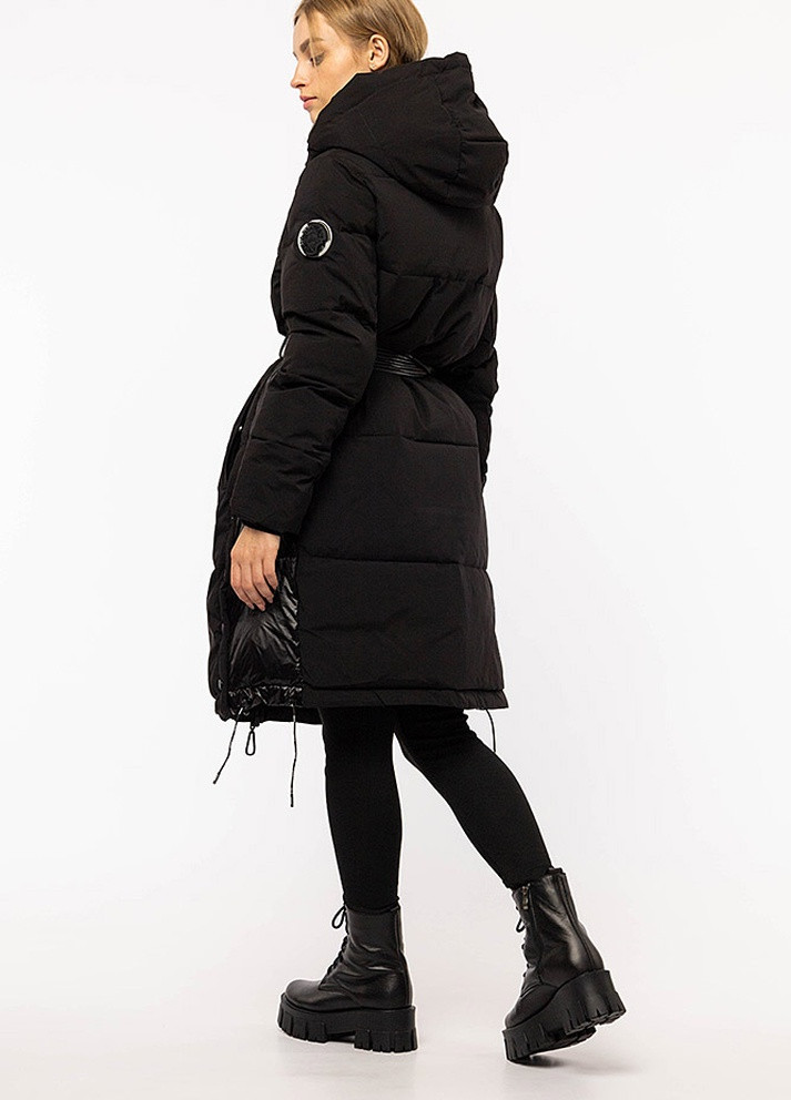 Черная зимняя женская куртка No Brand