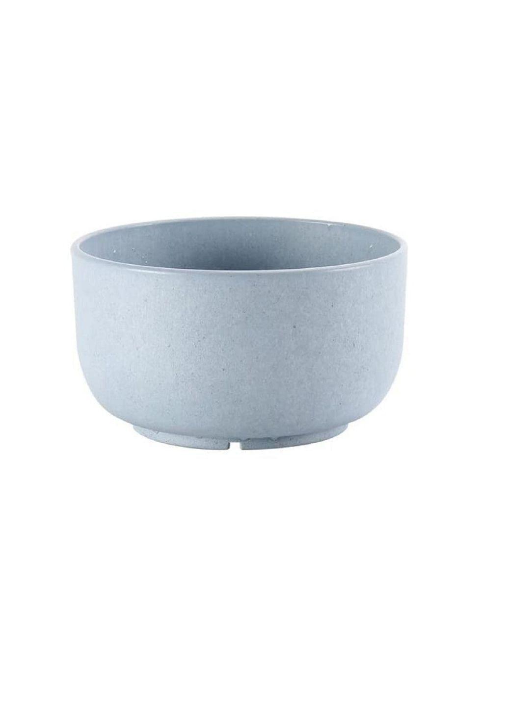 Набор глубоких тарелок "Bowl" из экопластика 4шт, голубой (68-1090) No Brand тёмно-голубые