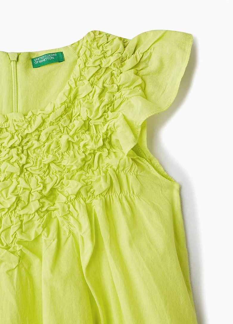 Зелёное платье United Colors of Benetton (254549760)