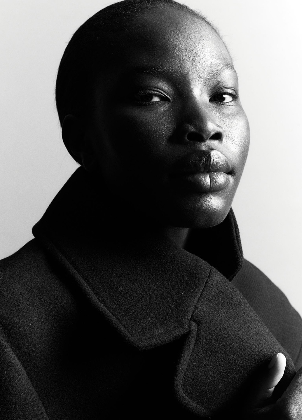 Чорне демісезонне Пальто двобортне H&M