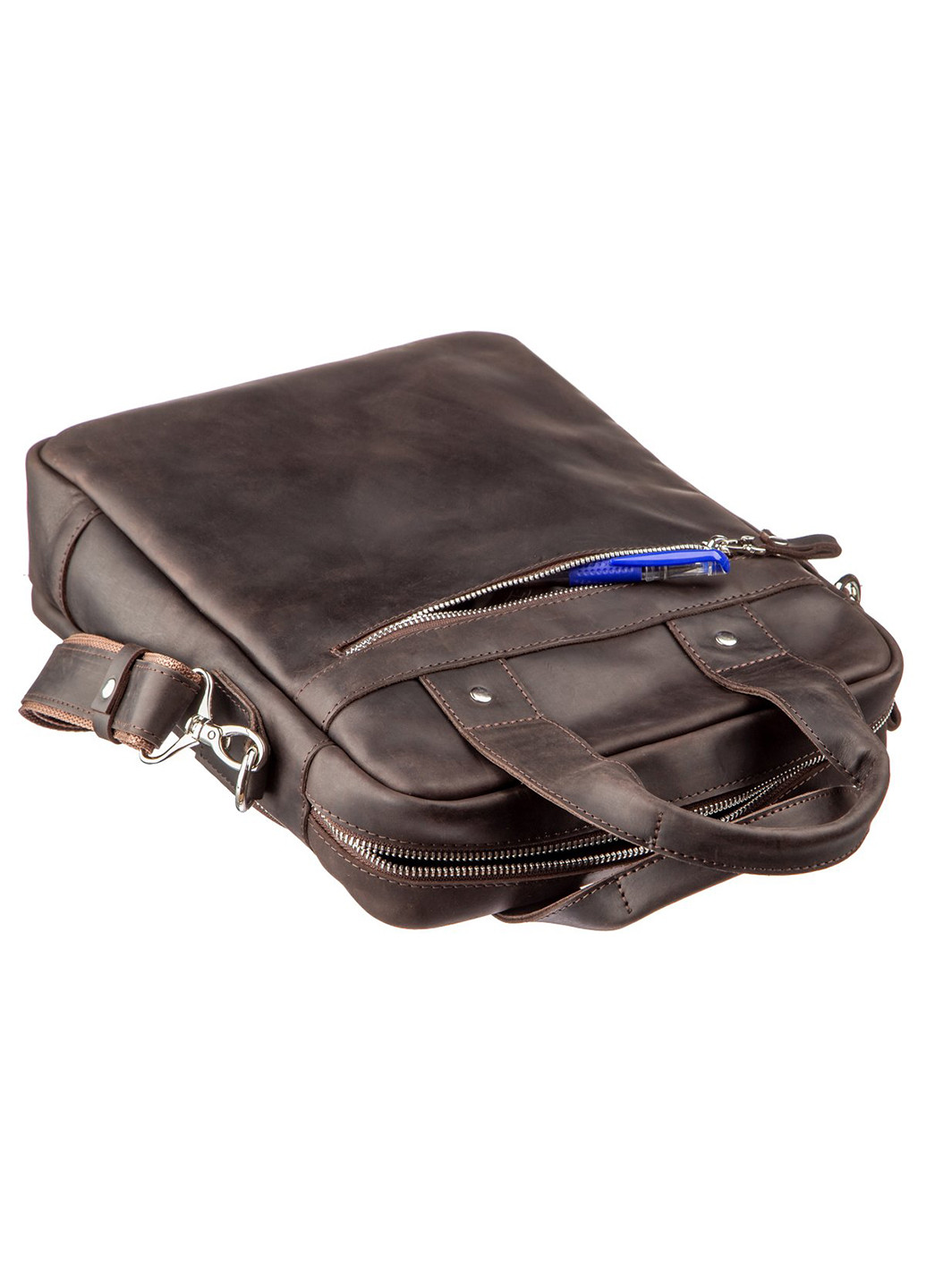 Мужская кожаная сумка 25х33х7 см Shvigel (229458767)