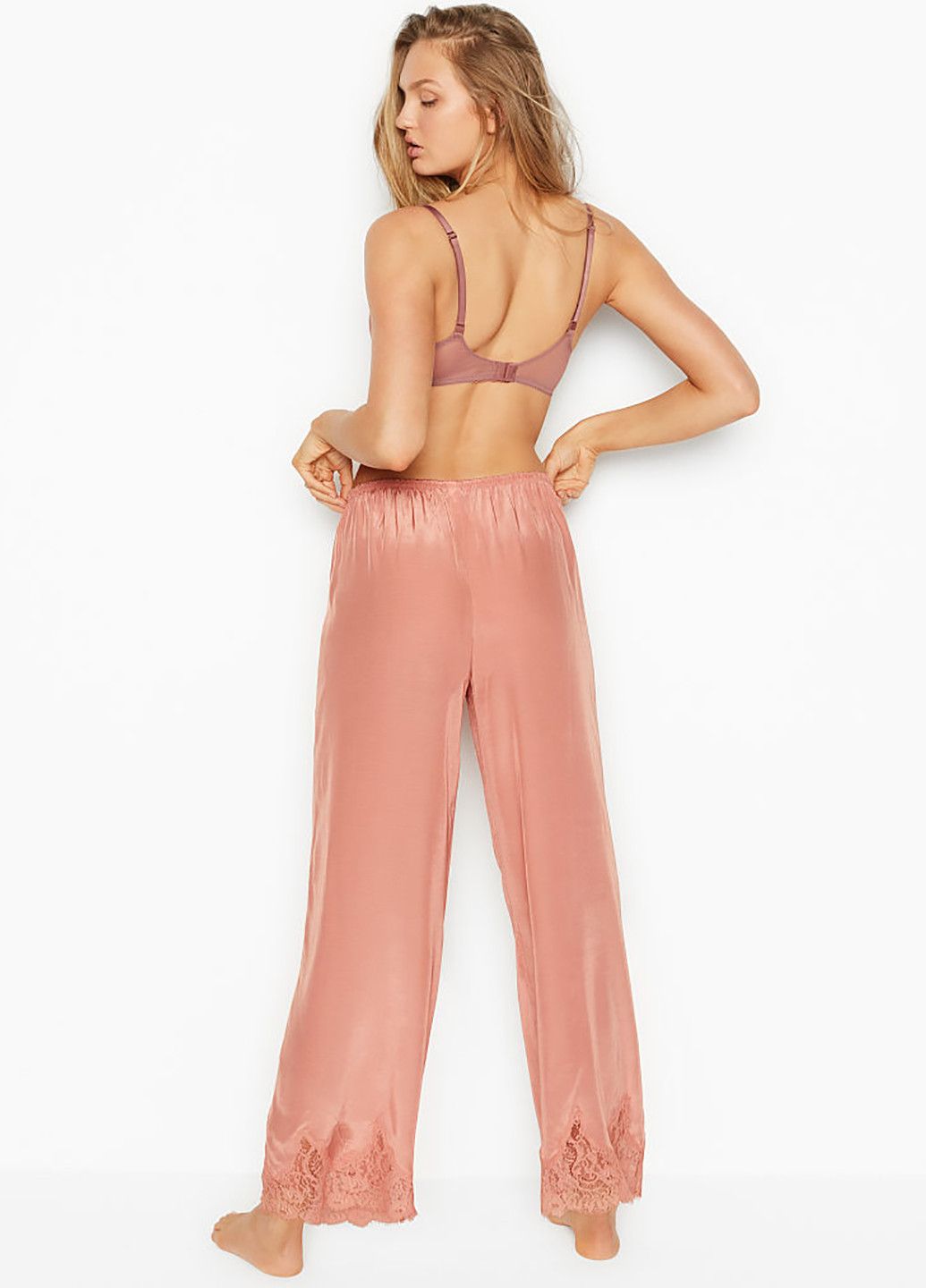 Персиковые домашние демисезонные брюки Victoria's Secret