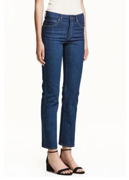 Прямые джинсы до щиколотки H&M - (215488224)