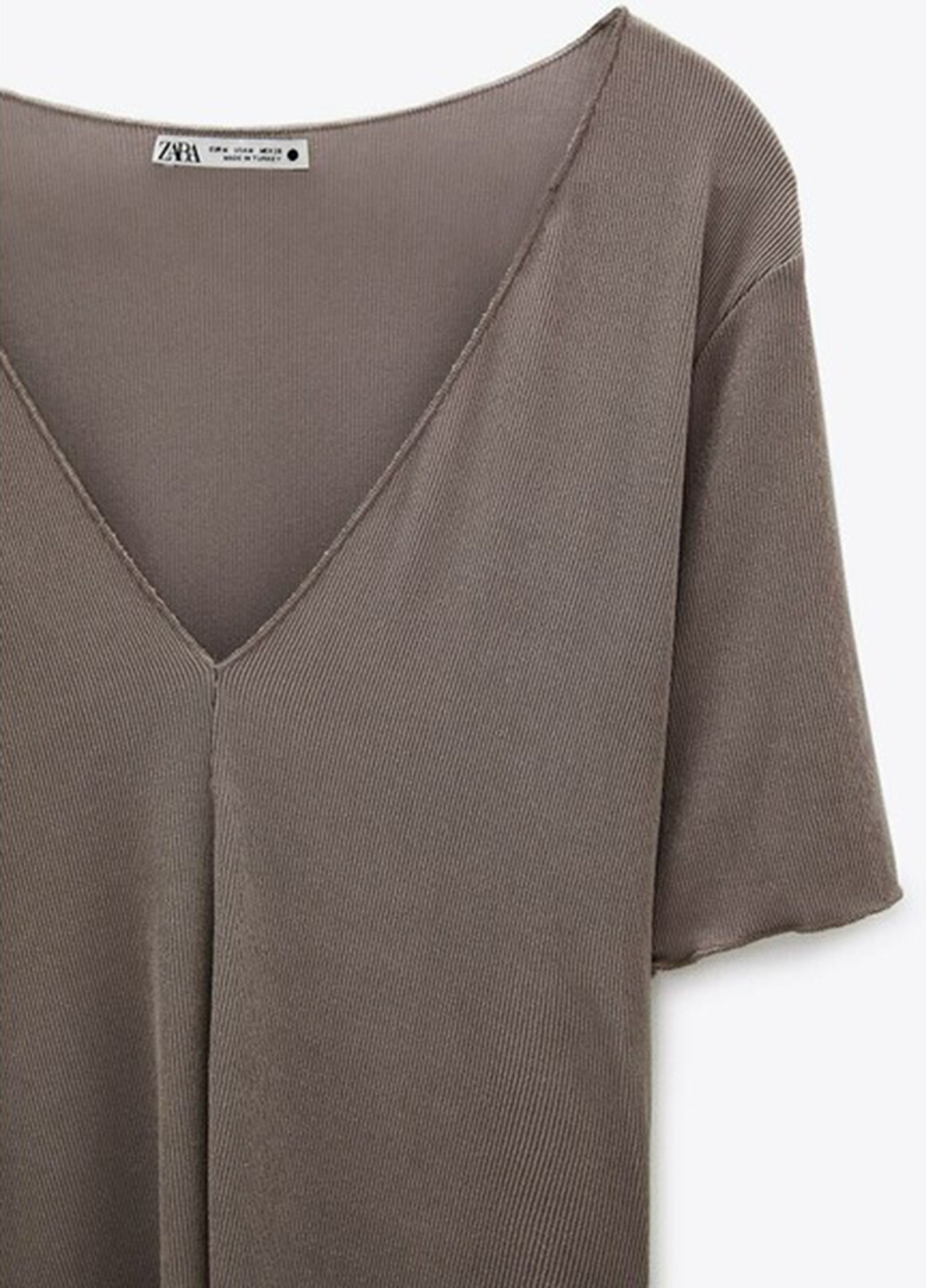 Темно-серая летняя блуза Zara
