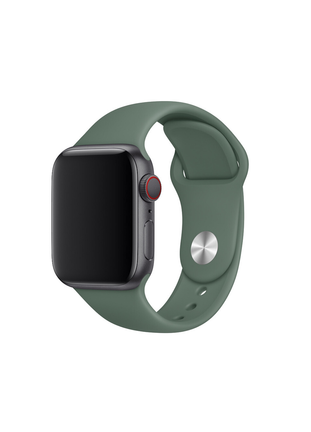 Ремешок Sport Band для Apple Watch 42/44mm силиконовый зеленый спортивный size(s) Series6 5 4 3 2 1 Pine Green ARM (222374752)