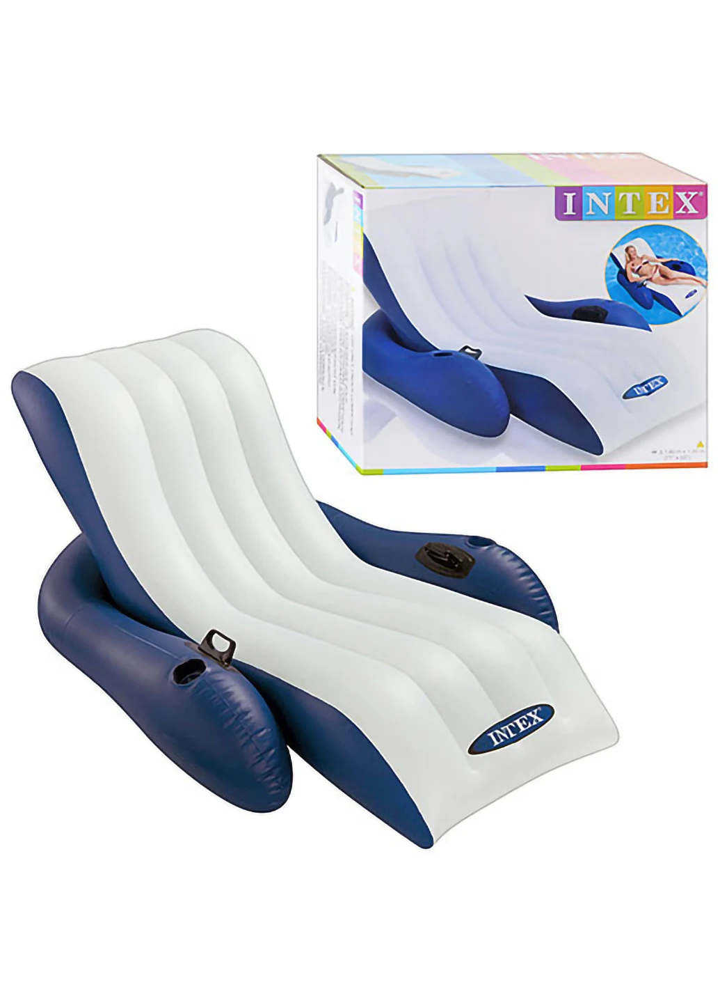 Надувное кресло 180х135х68 см Intex (253173841)