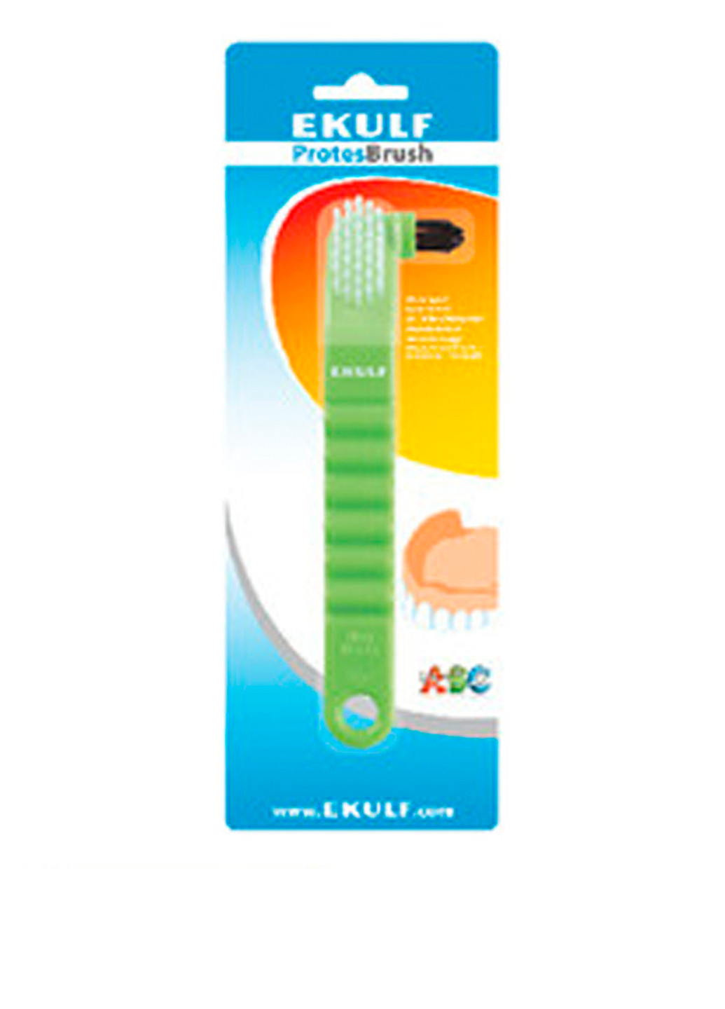 Щітка для очищення зубних протезів "Зелена" ProtesBrush 1 шт. Ekulf (83223607)