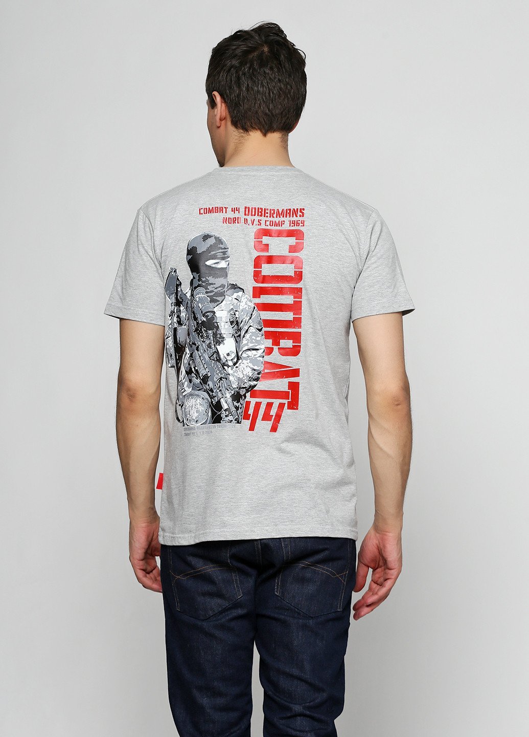 Сіра футболка Dobermans Aggressive