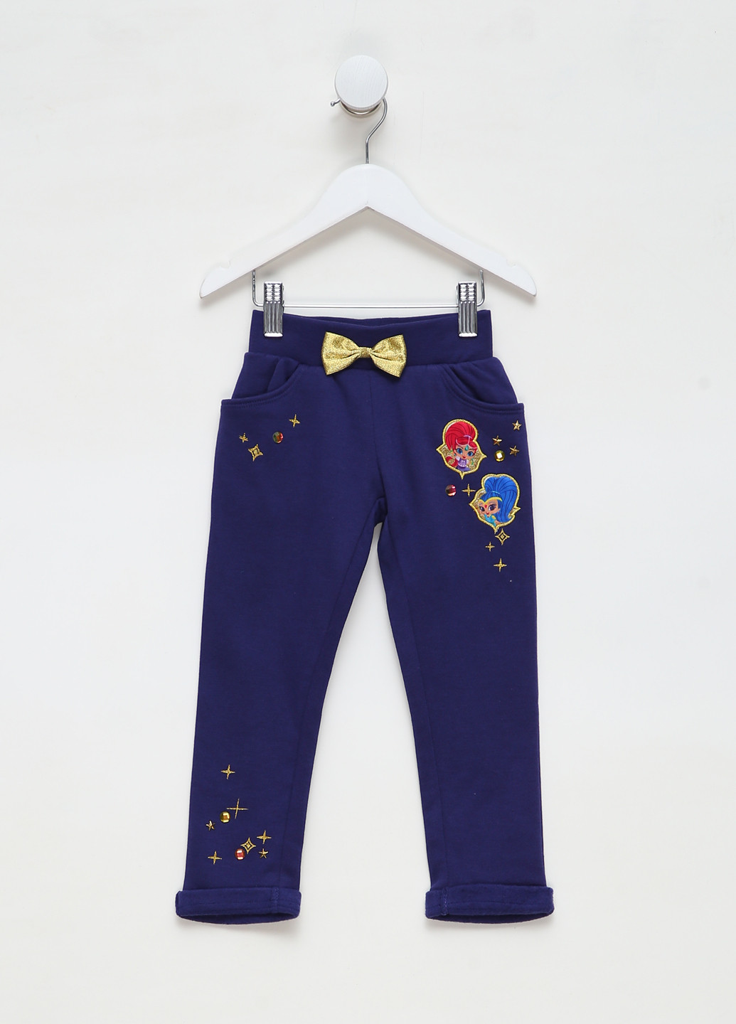 Темно-синие кэжуал демисезонные зауженные брюки Disney