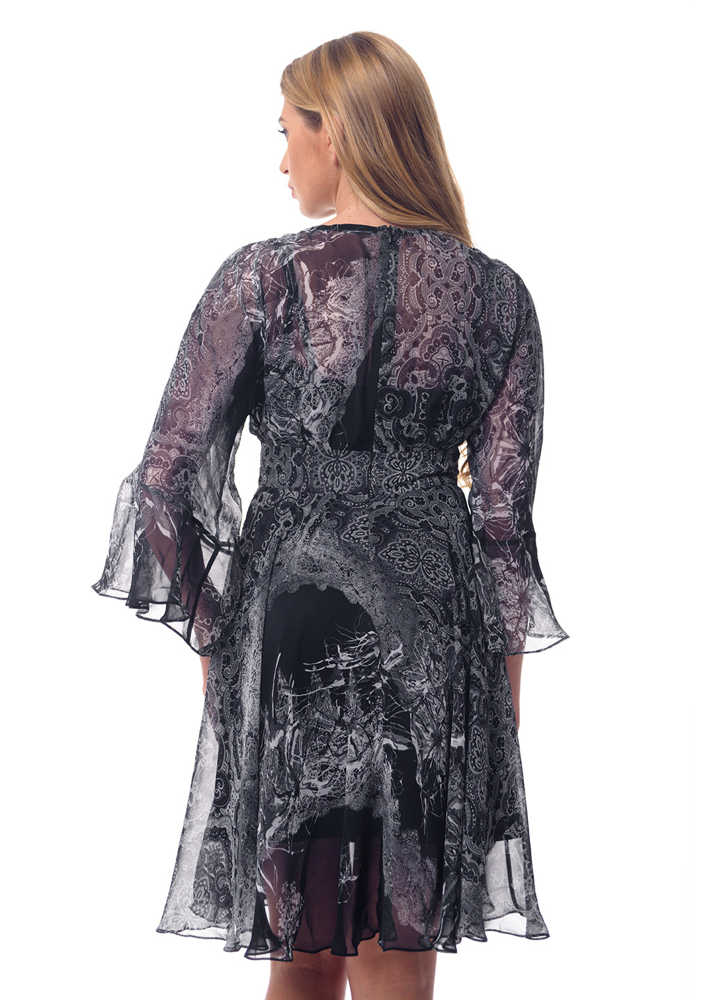 Комбинированное кэжуал, коктейльное платье GENEVIE с рисунком