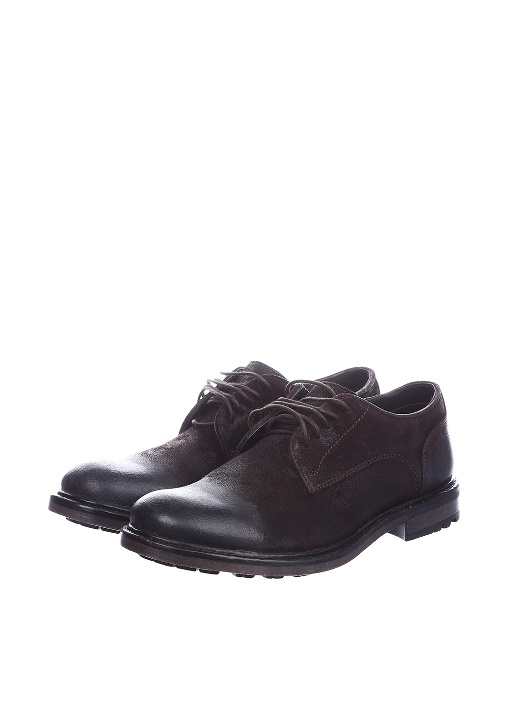 Темно-коричневые кэжуал туфли Base London на шнурках