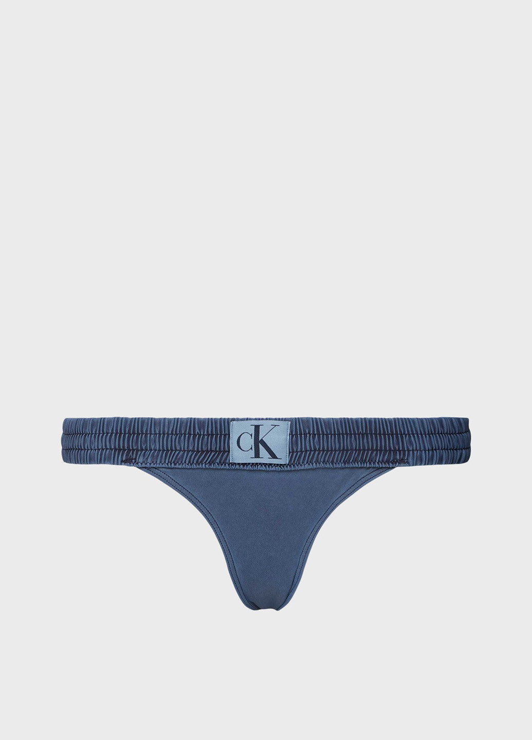 Синие купальные трусики-плавки однотонные Calvin Klein