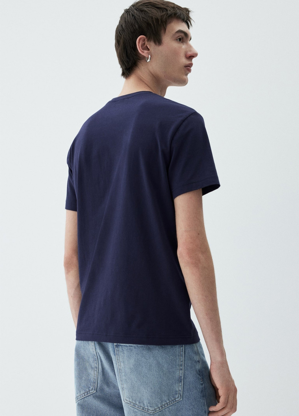 Темно-синя футболка H&M