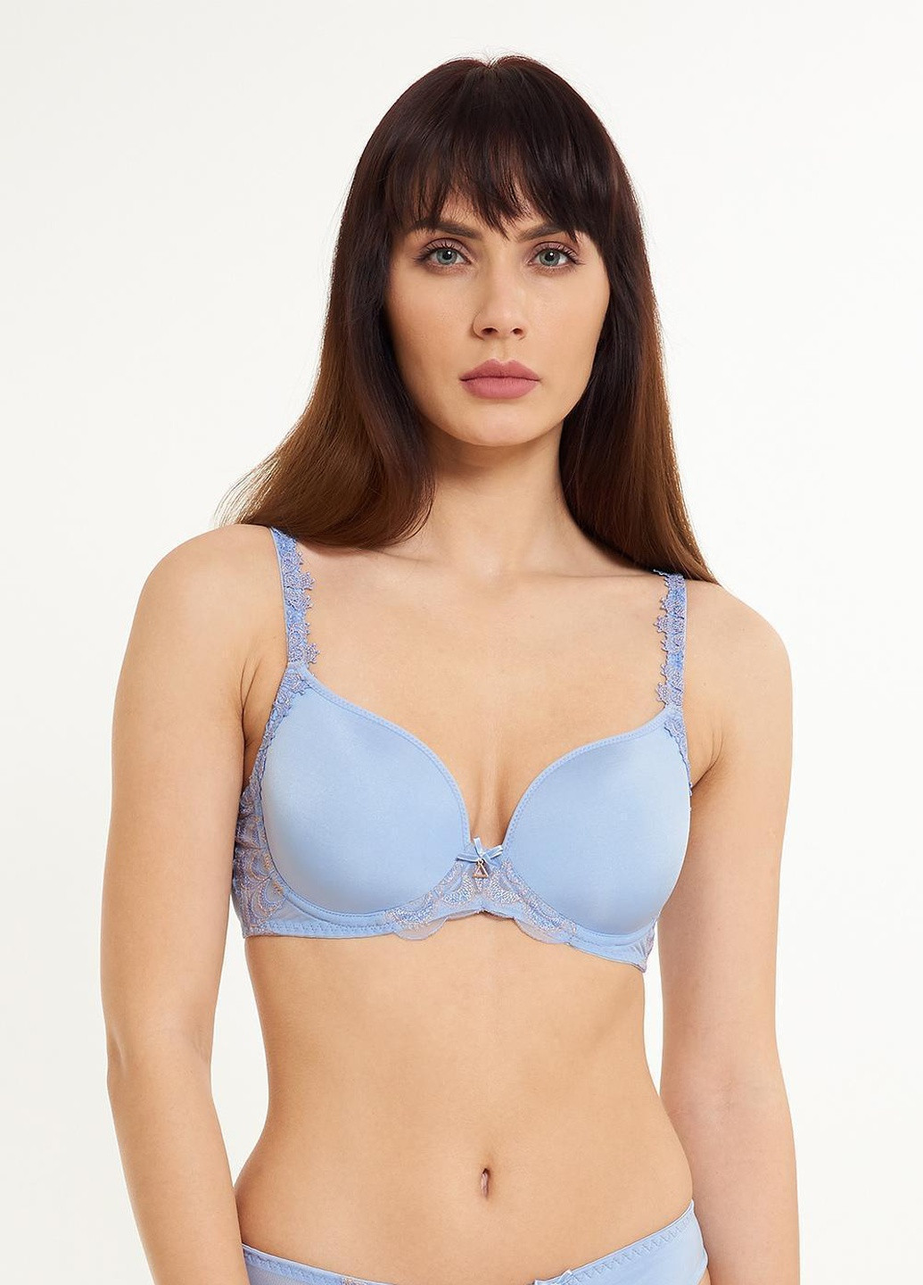 Темно-фіолетовий корбей бюстгальтер жіночий гелевий push-up 4208 Lingadore з кісточками поліамід